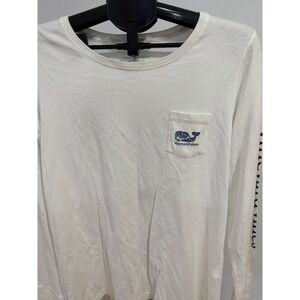 Vineyard Vines Women's‎ Cotton Crew Neck Long Sleeve Graphic Print Tee Shirt L